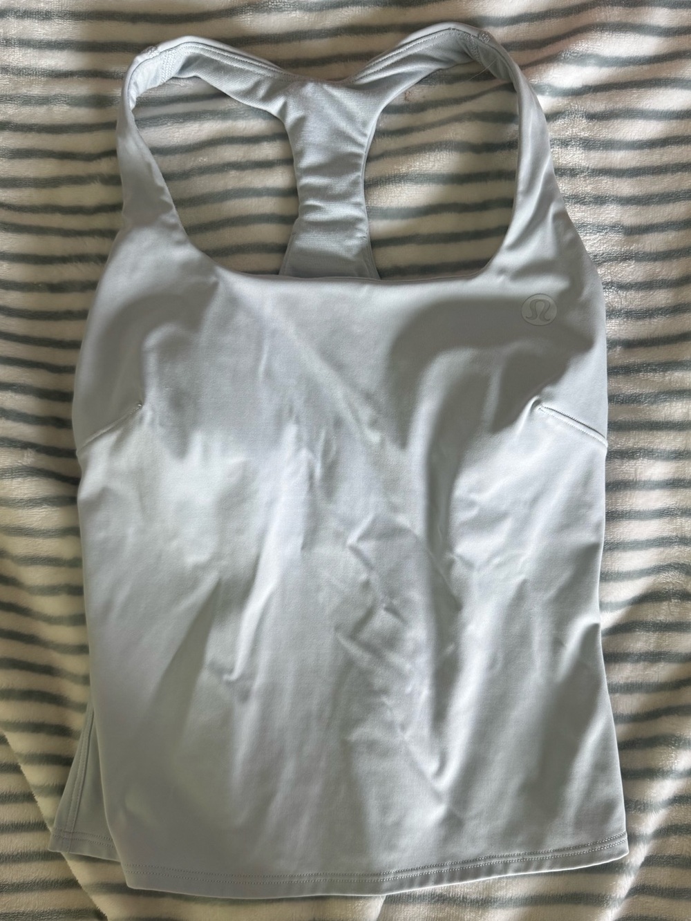 lululemon athletica Light Gray Racerback Tank Top